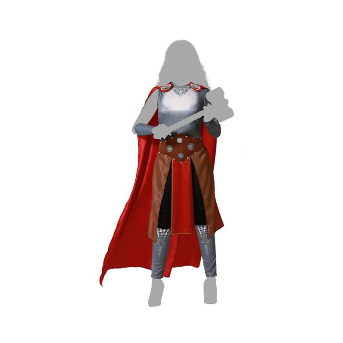 Disfraz de Superhéroe Cómico Rojo con Capa para Mujer Adulto Tallas XS-S Disfraz de Superhéroe Cómico Rojo con Capa para Mujer Adulto Tallas XS-S