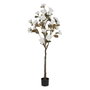 Ixia Árbol Magnolia Blanco PVC Jardín 170 cm