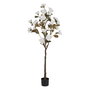 Árbol Magnolia Blanco Pvc Jardín 170 cm