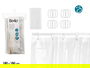 Berilo Cortina Ducha PEVA 1.8 x 1.8 m Transparente (Set de 12)