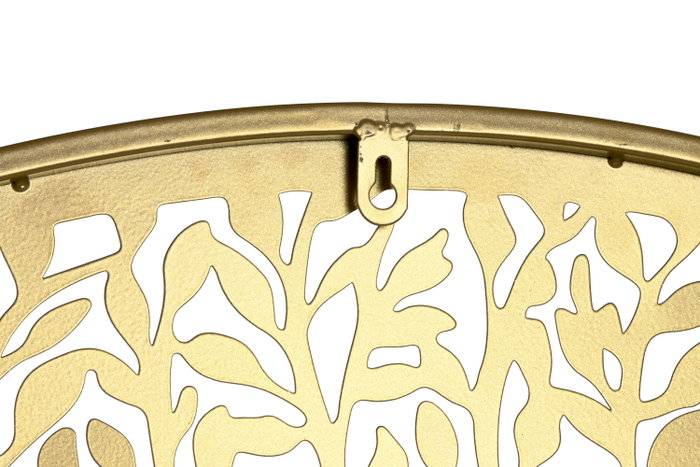 DKD Home Decor Decoración de Pared de Metal Árbol Dorado