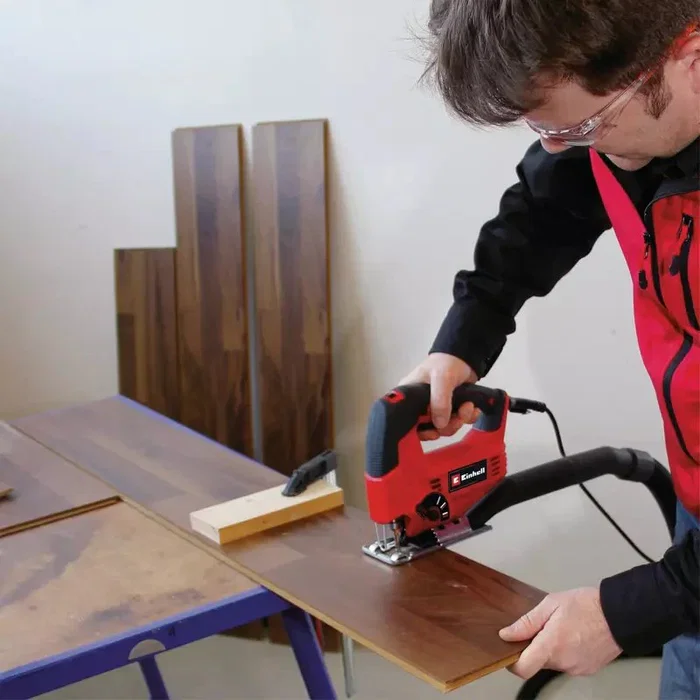 Einhell Sierra de Calar TC-JS 80/1 Kit, 550W, Profundidad Corte Madera 8cm, Velocidad Ajustable 3000 spm, Base Inclinable 45°, 4321157