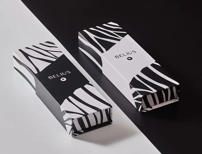 Belius Roller Dualita Cuerpo Blanco con Trazos Negros Tinta Negra Punta 0.7 mm