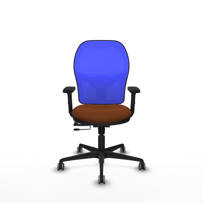PIQUERAS Y CRESPO Silla de oficina Jorquera Sincro/Traslack Marrón y Azul
