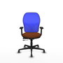 PIQUERAS Y CRESPO Silla de oficina Jorquera Sincro/Traslack Marrón y Azul