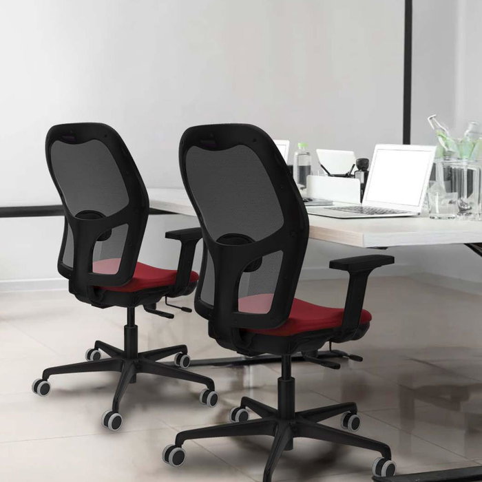 PIQUERAS Y CRESPO Silla de oficina Jorquera Sincro/Traslack Marrón y Azul
