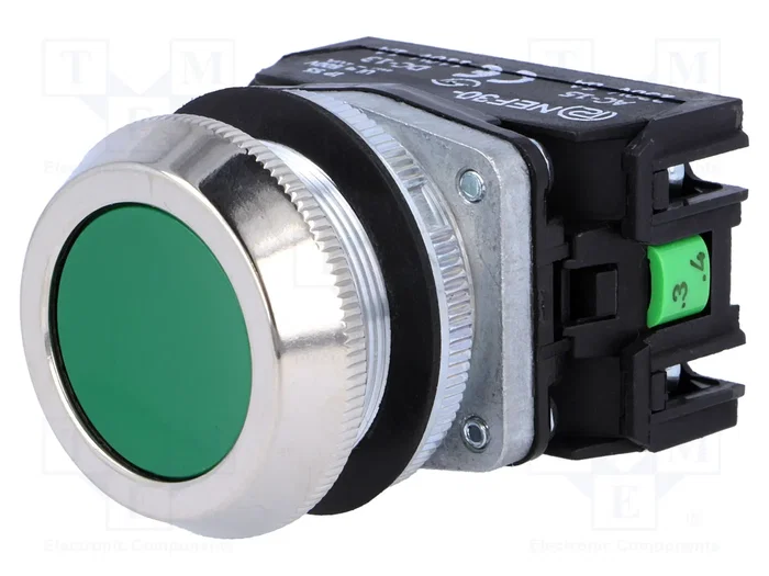 PROMET Interruptor de presión NEF30 verde NC + NA PROMET Interruptor de presión NEF30 verde NC + NA