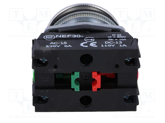 PROMET Interruptor de presión NEF30 verde NC + NA PROMET Interruptor de presión NEF30 verde NC + NA