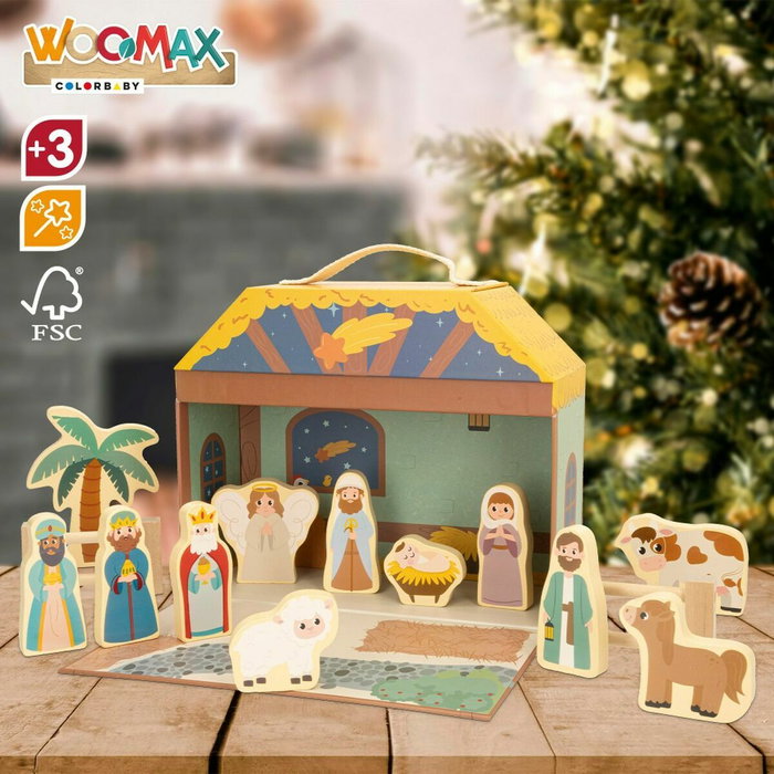 Color Baby Belen Madera Woomax con 15 piezas