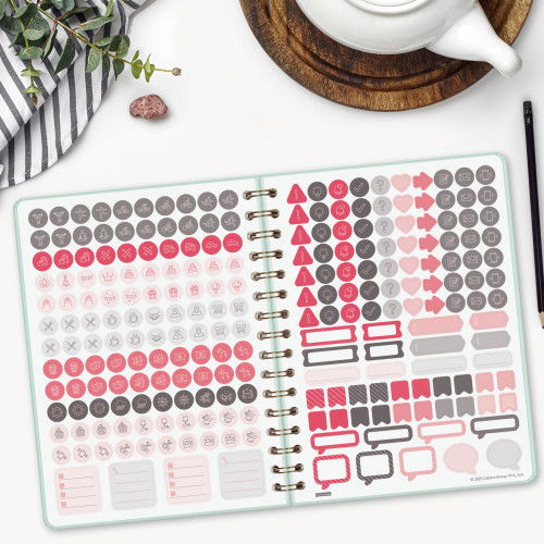 Finocam Agenda Espiral Alma E10-155x212 mm Tapa Dura Menta 2026