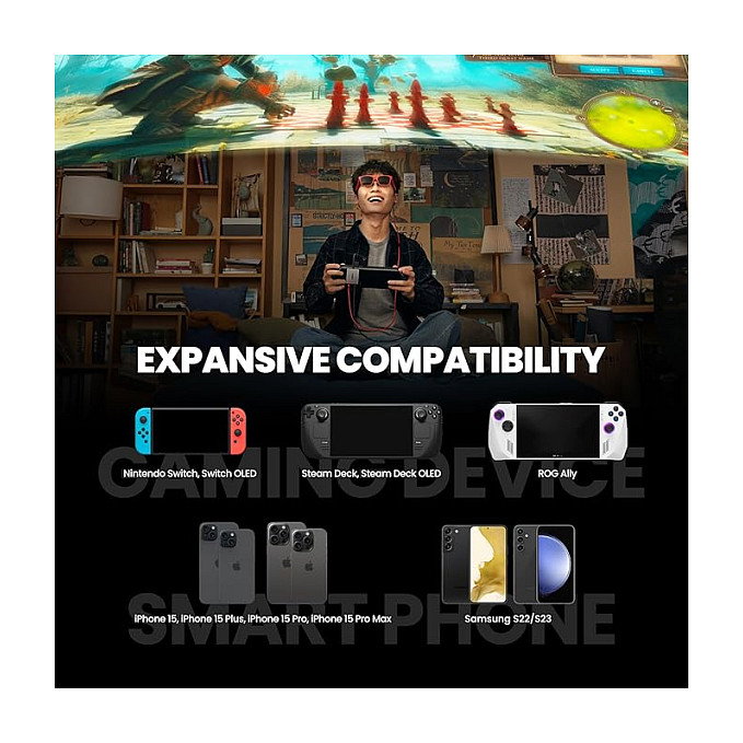 XREAL X7007 Hub de interfaz con 3 puertos USB Tipo C XREAL X7007 Hub de interfaz con 3 puertos USB Tipo C
