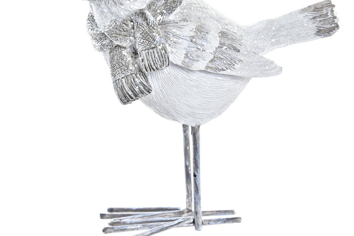 DKD Home Decor Figura Navidad Moderna Gris Blanco Resina Pájaro 5.5 x 10.5 x 10.5 cm (2 Unidades) DKD Home Decor Figura Navidad Moderna Gris Blanco Resina Pájaro 5.5 x 10.5 x 10.5 cm (2 Unidades)