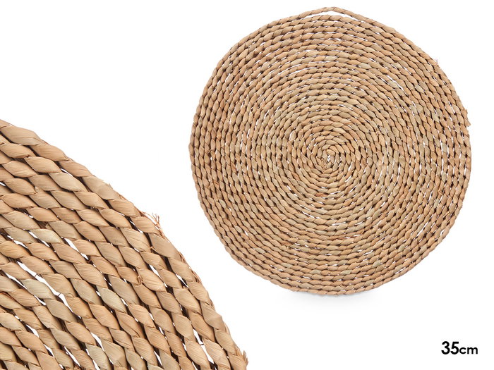 Kinvara Salvamantel de Fibra Natural (Maiz) Color Natural 35x35x1 cm (Set de 12) Kinvara Salvamantel de Fibra Natural (Maiz) Color Natural 35x35x1 cm (Set de 12)