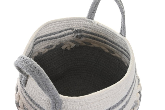 DKD Home Decor Cesta de Algodón Surtida 25x25x25 cm