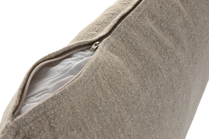 DKD Home Decor Cojín de Lino Natural 60x40 cm