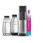 SODASTREAM DUONCB - Black DUO Machine Pack 4 botellas (2 decantadores DUO + 2 Fusible LV) + 1 cilindro de intercambio CQC