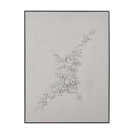 Cuadro Abstracto Blanco Ps - Lienzo 90 X 120 cm