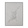 Cuadro Abstracto Blanco Ps - Lienzo 90 X 120 cm