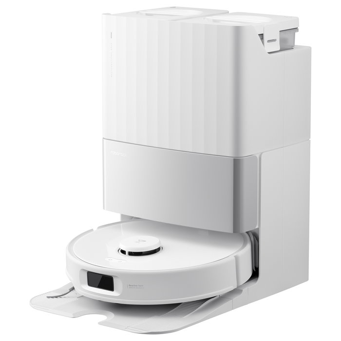 Roborock Qrevo Edge 5V1 Aspirador Robot Multifunción con Dockingstation 3.0, Bolsa para el Polvo, Blanco, Cámara/LiDAR, 0.325L, 60.4dB