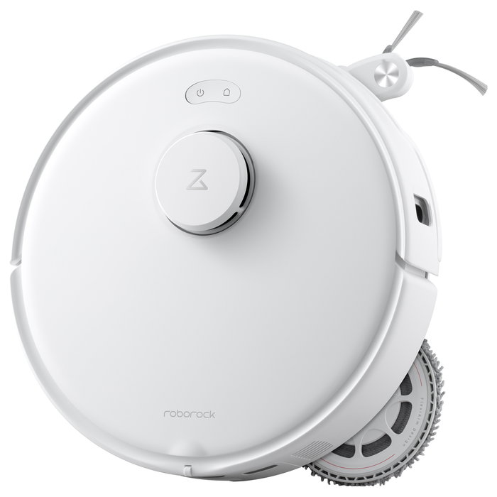 Roborock Qrevo Edge 5V1 Aspirador Robot Multifunción con Dockingstation 3.0, Bolsa para el Polvo, Blanco, Cámara/LiDAR, 0.325L, 60.4dB