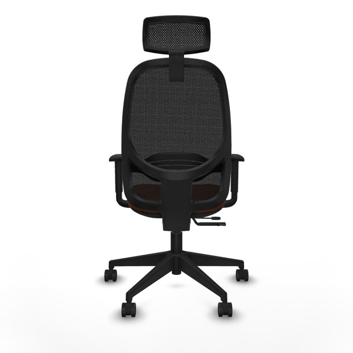 PIQUERAS Y CRESPO Silla de oficina Cilanco con Mecanismo Sincro/Traslack Marrón y Negro
