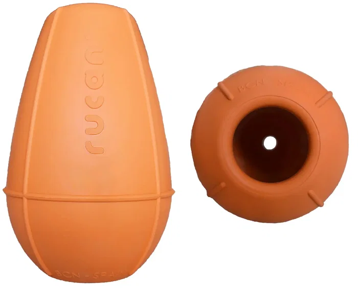 Rucan Conic Naranja Grande Dureza Media Juguete para Perro 13cm 295gr