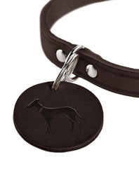 Hunter Collar Aalborg S-M Cuello:37-43 cm Chocolate Cuero de Vaca Robusto Elegante