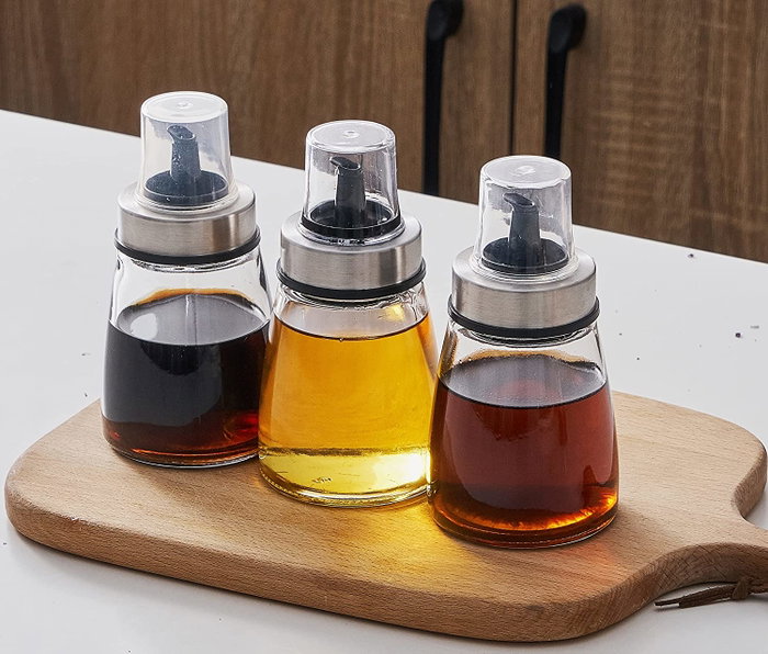 Quttin Aceitera de Vidrio 200ml con Tapón