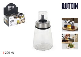 Quttin Aceitera de Vidrio 200 ml con Tapón (12 Unidades)