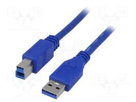 AKYGA Cable USB 3.0 de 1,8m con conectores USB A y USB B