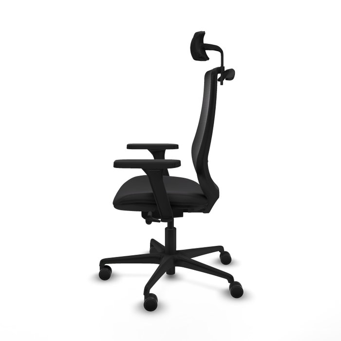 PIQUERAS Y CRESPO Silla de oficina Mardos con mecanismo Sincro/Traslack, Negro