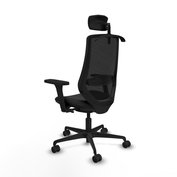PIQUERAS Y CRESPO Silla de oficina Mardos con mecanismo Sincro/Traslack, Negro