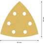Bosch EXPERT C470 Sandpaper Set 93mm Grano 80, 5 unidades