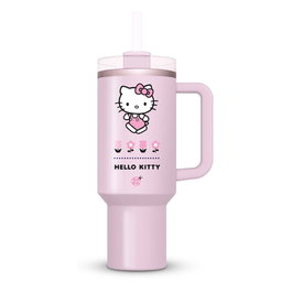 Pyramid International Vaso Termo Hello Kitty 1,2l con Tapa y Pajita