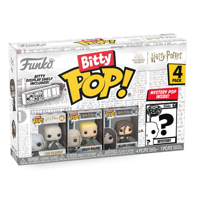 Funko Harry Potter Pack de 4 Figuras Bitty POP! Voldemort