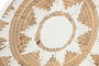DKD Home Decor Decoración de Pared Seagrass y Algodón 36x36x5 cm Surtido