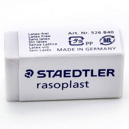STAEDTLER Goma de borrar 526 B40 RASOPLAST para lápiz (Set de 40 unidades)