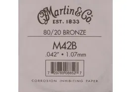 Martin Cuerda Acústica Entorchada Bronze 80/20 042 Set 12 (Set de 12)