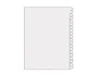 Multifin Separador alfabético 20 pestañas 215x310 mm natural realce PVC