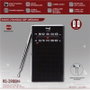 SAMI Radio Sami 2 bandas mediana negro con cordón y auriculares