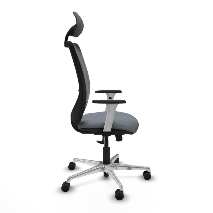 PIQUERAS Y CRESPO Silla de oficina Zulema con mecanismo Sincro, Gris y Negro PIQUERAS Y CRESPO Silla de oficina Zulema con mecanismo Sincro, Gris y Negro