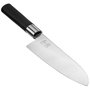 Kai KAI Wasabi Black Santoku 16,5 cm silver/black, 16.5 cm blade length. *Note: input description says 16.5cm blade, input title says 16.5cm. Extracted 16.5cm.***