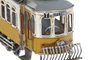DKD Home Decor Vehículo de Decoración Metal Tranvía Amarillo