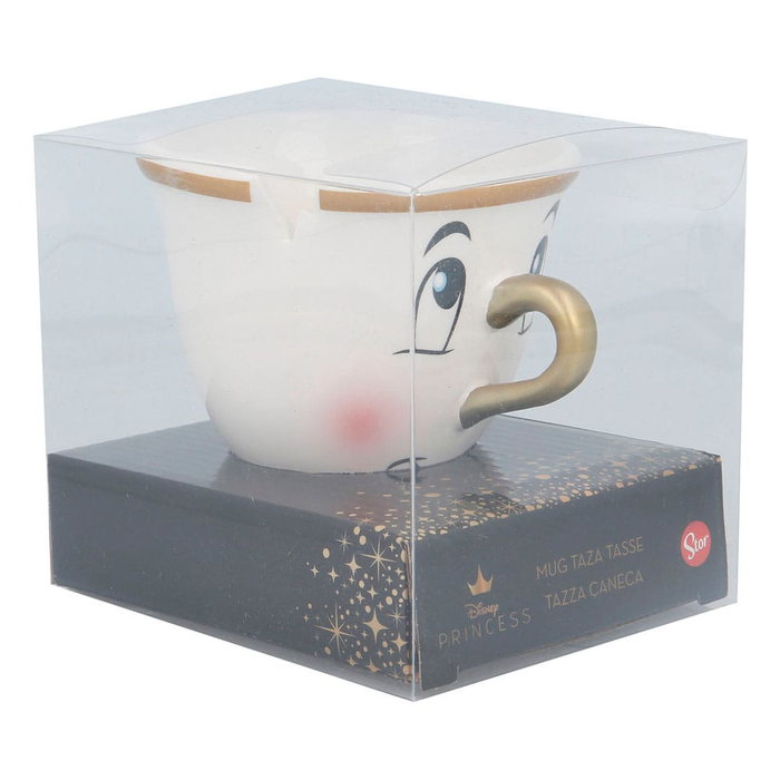 La bella y la bestia Taza 3D Chip 170 ml