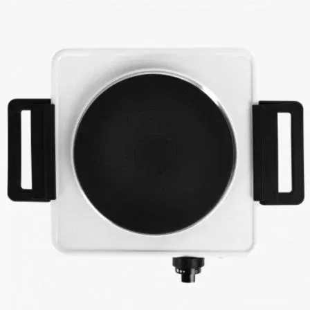 Orbegozo Cocina Eléctrica PE 2715 con 1 Placa y 1500W de Potencia, Superficie de Cocción de 185 mm, Asas Plegables y Termostato Regulable