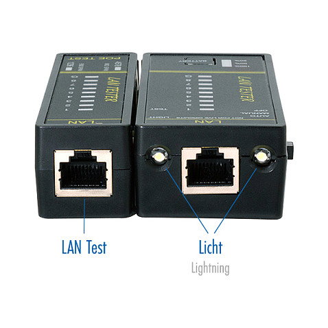 LogiLink LANtest & PoE Finder con imán e iluminación LogiLink LANtest & PoE Finder con imán e iluminación