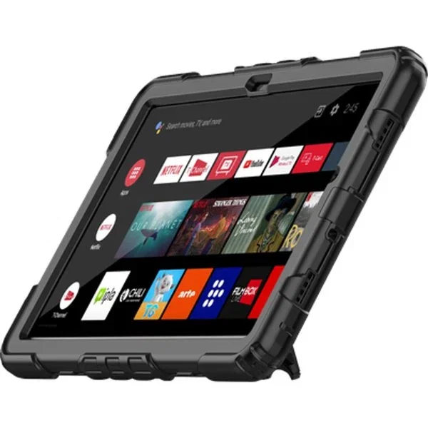 Just In Case Funda para Samsung Galaxy Tab A9+ Shockproof Rotating 360º Negro