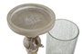 DKD Home Decor Portavelas Mango y Cristal Craquelado