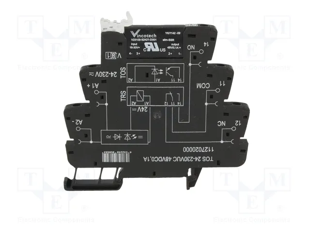 WEIDMÜLLER TOS-24-230VUC-0.1A Relé de interfaz SPDT