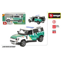 BURAGO Coche Guardia Civil Land Rover Defender metal
